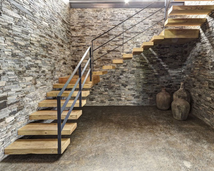 Stone House với Magnificent Xem Elias Rizo Arquitectos nội thất nhà ấn tượng gỗ đá