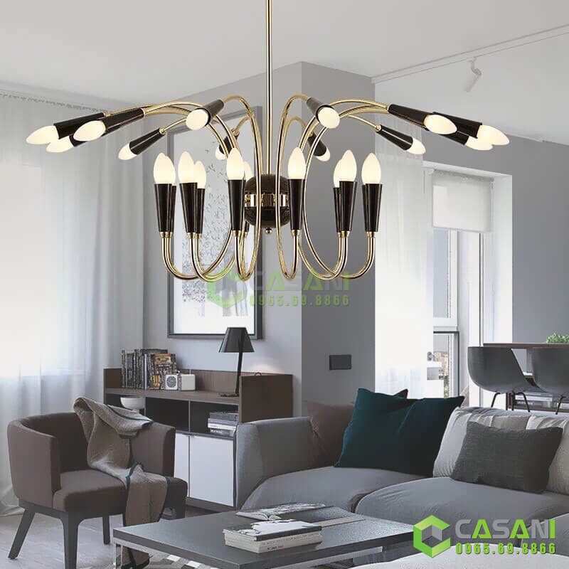những mẫu đèn trang trí phòng khách đẹp