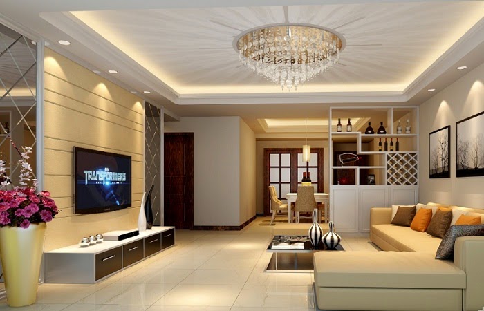 những mẫu đèn trang trí phòng khách đẹp 2
